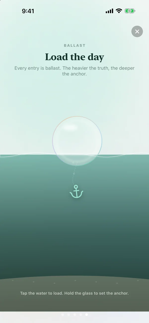 Ballast: every entry sets the anchor deeper.